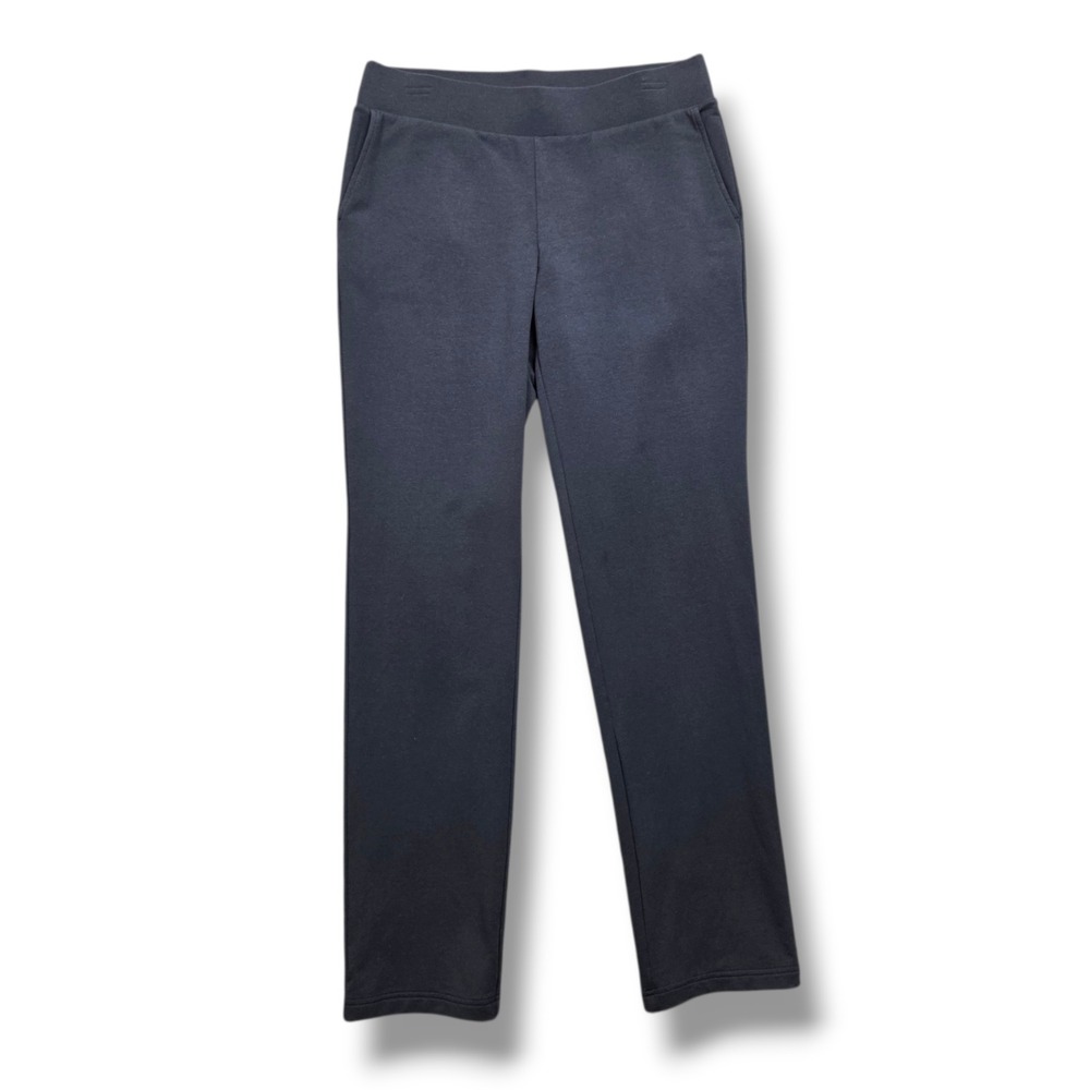 Pure Jill Affinity French Terry Slim Leg Pant Womens Small Gray Pockets Mid Rise